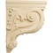Ekena Millwork 3"W x 7 3/4"D x 10"H Small Hudson Acanthus Wood Corbel, Maple CORW03X08X10HDMA - alternate 3
